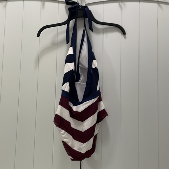 Ted Baker Contrast Stripe Dakira Swimsuit - Picture 2 of 4